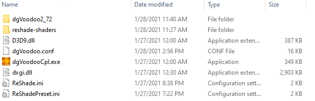 Extracted package contents
