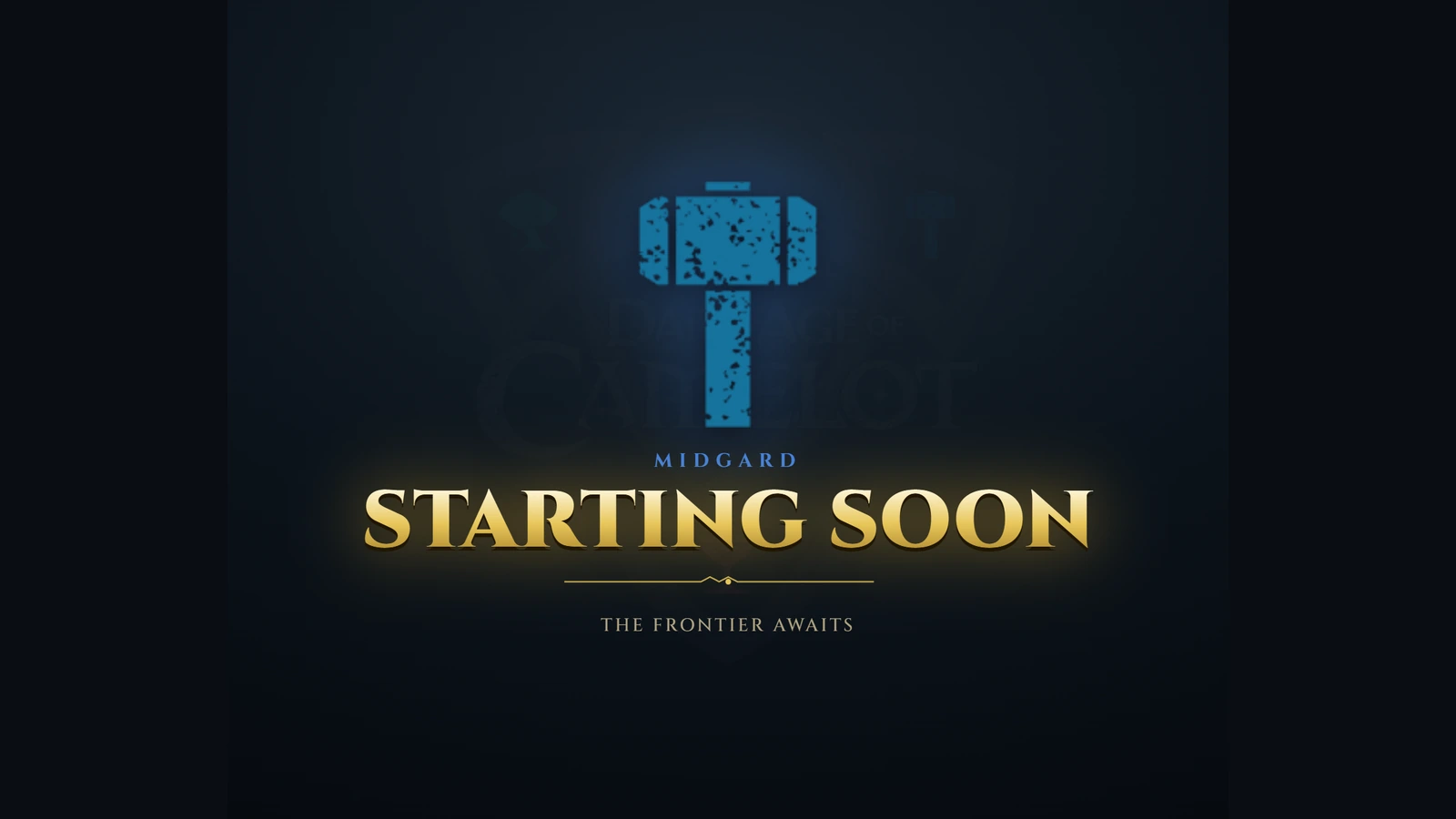The overlay running over gameplay: an Albion standby card, realm-coloured callouts for all three realms, the frontier scoreboard, a best night takeover, and the end-of-night recap
